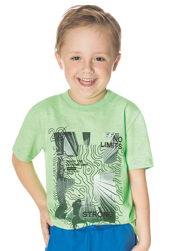Rovi Kids - Camiseta Infantil Menino no Limits Verde