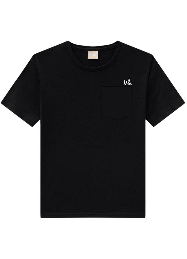 Milon - Camiseta Infantil Menino Preto