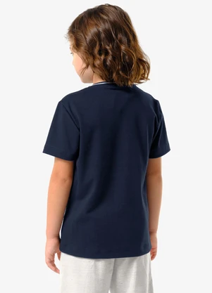 Trick Nick - Camiseta Infantil Masculina Suedine Azul - TRICK NICK