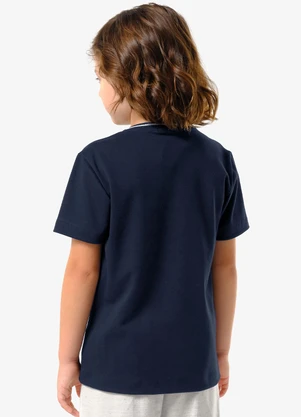 Trick Nick - Camiseta Infantil Masculina Suedine Azul - TRICK NICK