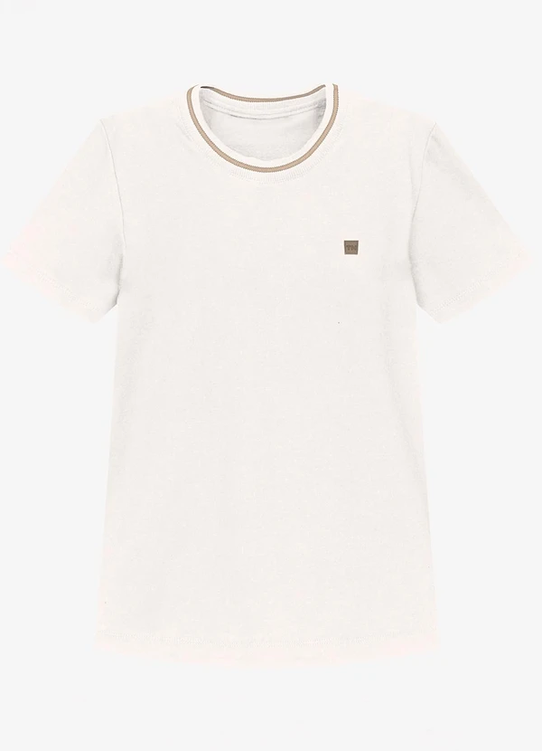 Trick Nick - Camiseta Infantil Masculina Suedine Bege