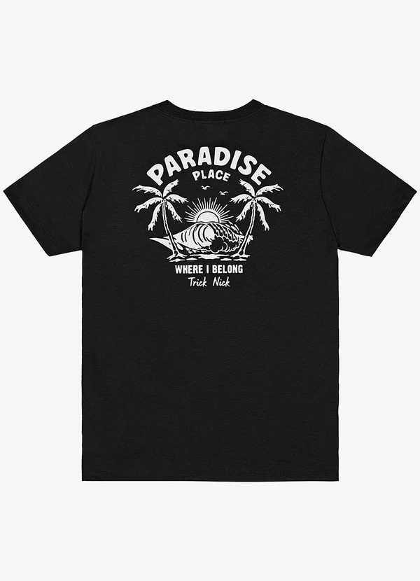 Trick Nick - Camiseta Infantil Masculina Preto 2