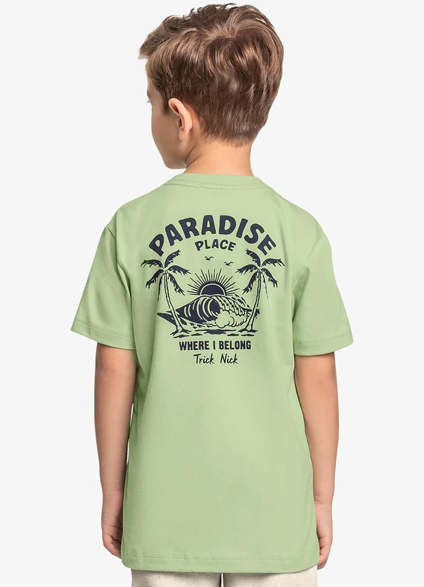 Trick Nick - Camiseta Infantil Masculina Verde 2