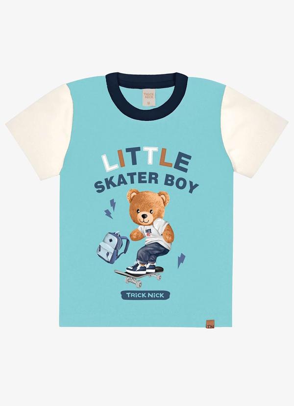 Trick Nick - Camiseta Infantil Menino Urso Azul