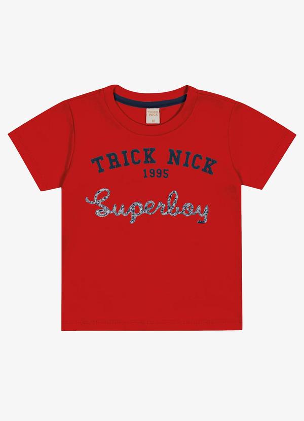 Trick Nick - Camiseta Infantil Menino Vermelho