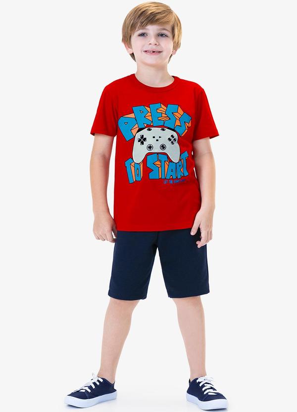 Rovi Kids - Camiseta Infantil Menino Vermelho 3