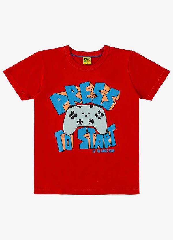 Rovi Kids - Camiseta Infantil Menino Vermelho 4