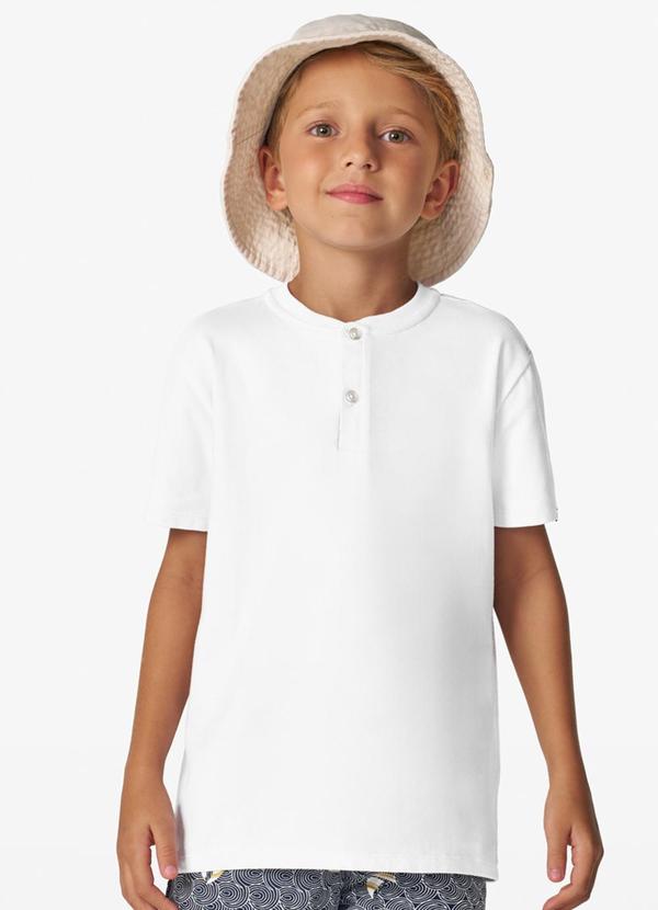 Trick Nick - Camiseta Infantil Masculino Cotton Leve Branco 1