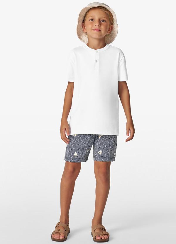 Trick Nick - Camiseta Infantil Masculino Cotton Leve Branco 3