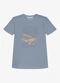 Trick Nick - Camiseta Infantil Meia Malha e Estampa Azul - variação: Azul