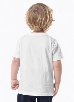 Trick Nick - Camiseta Infantil Meia Malha e Estampa Branco - TRICK NICK