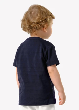 Trick Nick - Camiseta Infantil Meia Malha Estampa Azul - TRICK NICK