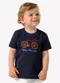 Trick Nick - Camiseta Infantil Meia Malha Estampa Azul - variação: Azul