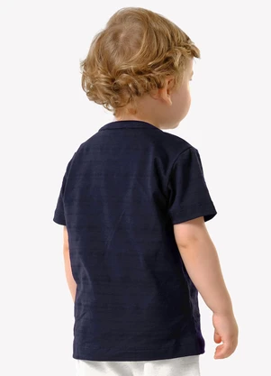 Trick Nick - Camiseta Infantil Meia Malha Estampa Azul - TRICK NICK