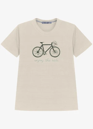 Trick Nick - Camiseta Infantil Meia Malha Estampa Bege - TRICK NICK