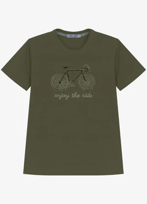 Trick Nick - Camiseta Infantil Meia Malha Estampa Verde - TRICK NICK