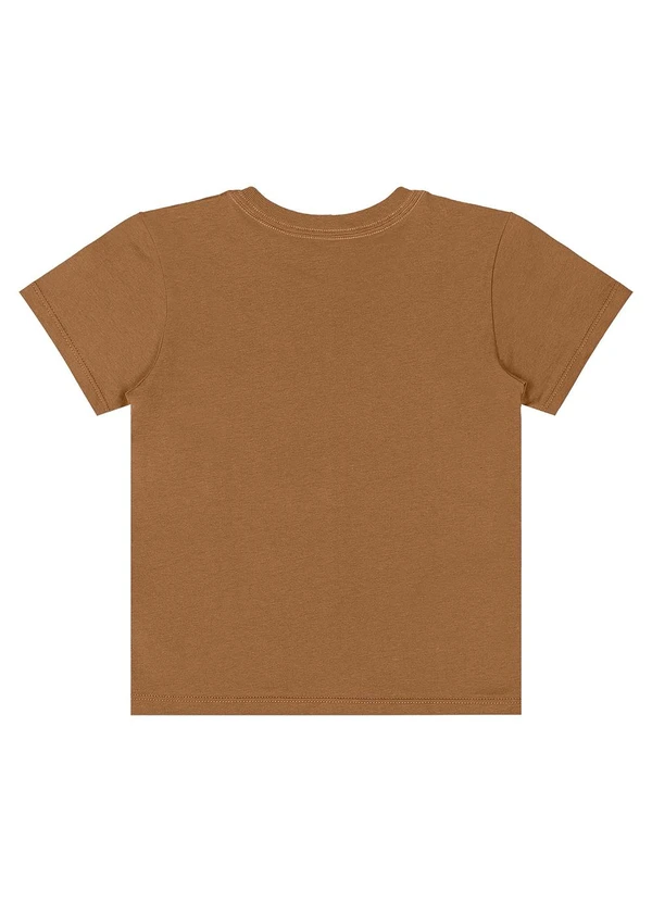 Quimby - Camiseta Infantil Meia Malha Marrom 4