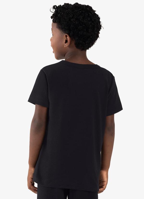 Rovi Kids - Camiseta Infantil Meia Malha Preto 2