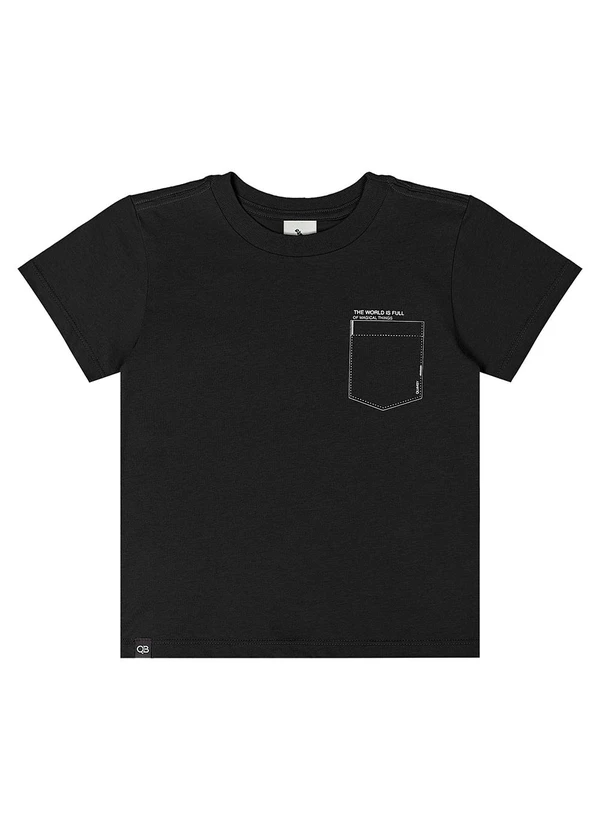 Quimby - Camiseta Infantil Meia Malha Preto 3