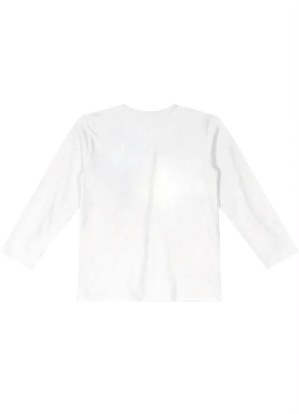 Lilica Ripilica - Camiseta Infantil Menina/Menino Branco 6