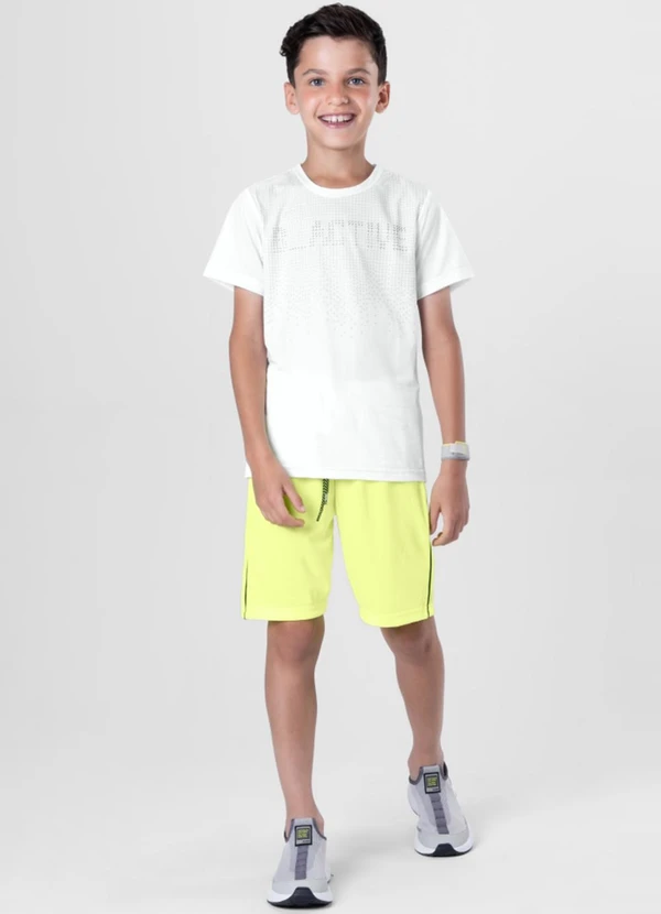Brandili - Camiseta Infantil Menino Active  Branco 2