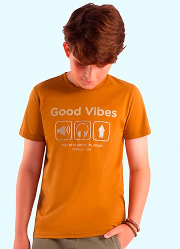 Ddk - Camiseta Infantil Menino Amarelo