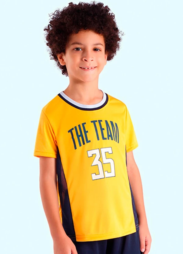 Ddk - Camiseta Infantil Menino Amarelo
