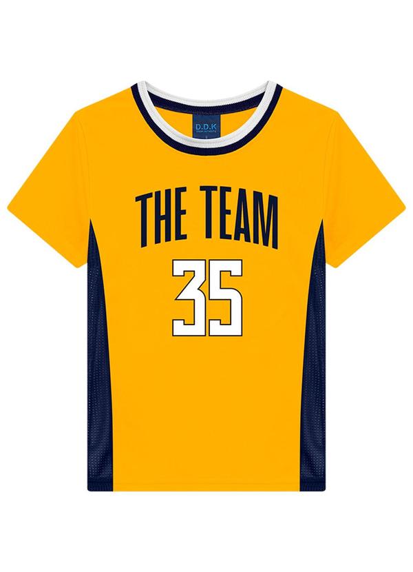 Ddk - Camiseta Infantil Menino Amarelo 3