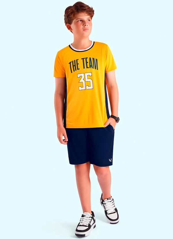 Ddk - Camiseta Infantil Menino Amarelo 2