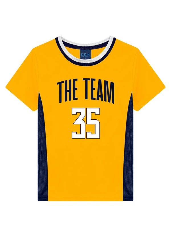 Ddk - Camiseta Infantil Menino Amarelo 3