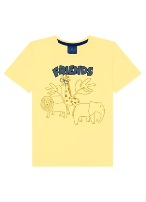 Ddk - Camiseta Infantil Menino Amarelo - DDK