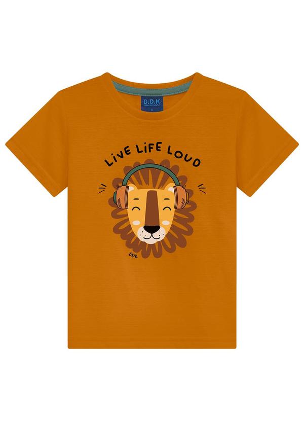 Ddk - Camiseta Infantil Menino Amarelo 1