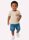 Kyly - Camiseta Infantil Menino Animais Verde - variação: Bege