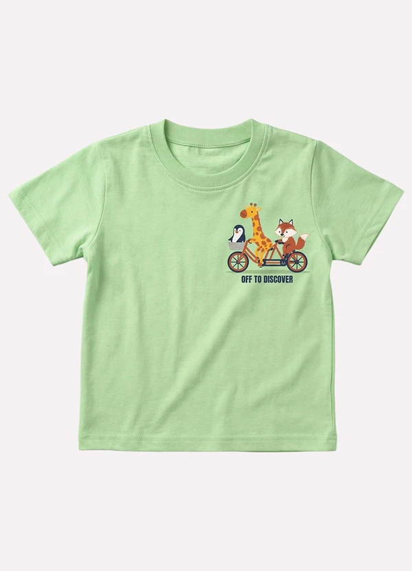 Kyly - Camiseta Infantil Menino Animais Verde