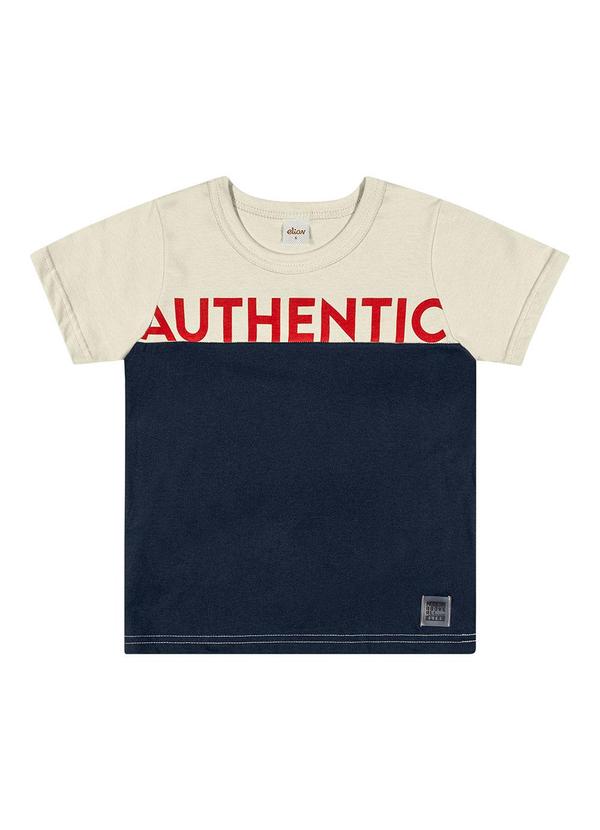 Elian - Camiseta Infantil Menino Autêntica Elian Bege