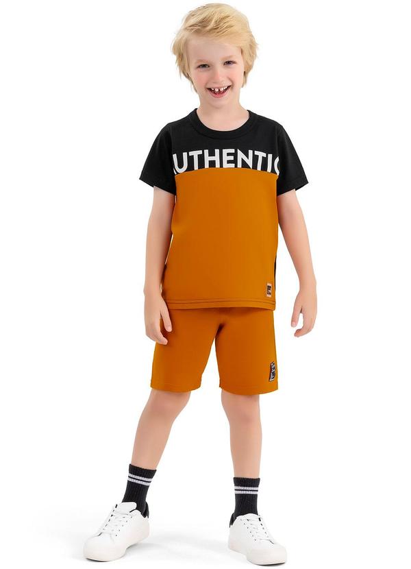 Elian - Camiseta Infantil Menino Autêntica Elian Preto 2