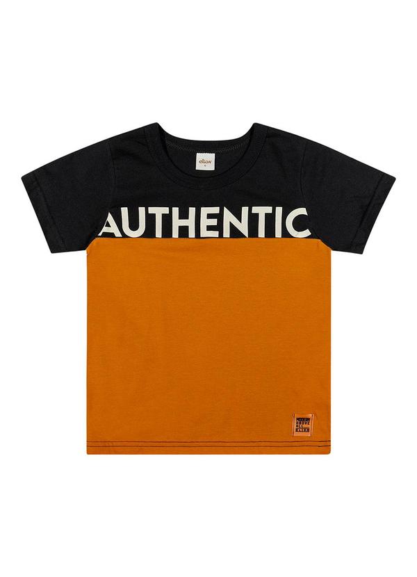 Elian - Camiseta Infantil Menino Autêntica Elian Preto 3