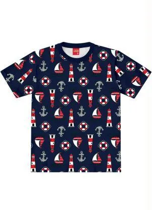 Kyly - Camiseta Infantil Menino Azul - KYLY