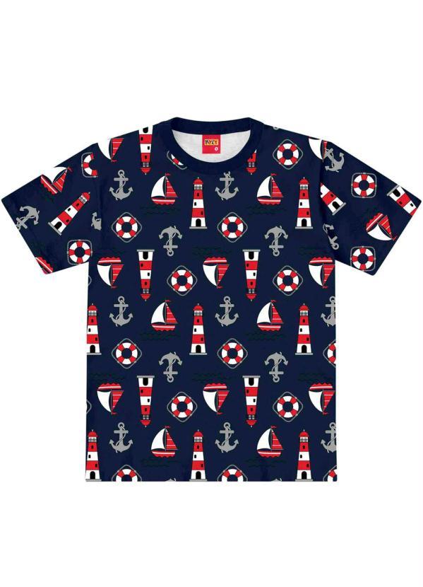 Kyly - Camiseta Infantil Menino Azul 1