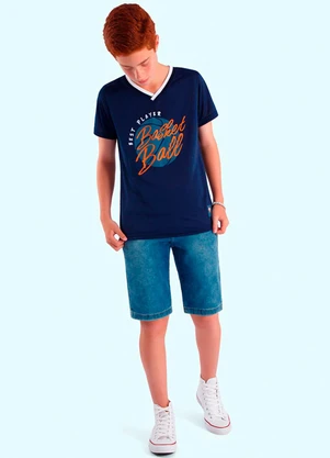 Ddk - Camiseta Infantil Menino Azul - DDK
