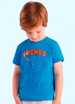 Ddk - Camiseta Infantil Menino Azul - DDK