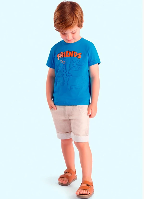 Ddk - Camiseta Infantil Menino Azul 2