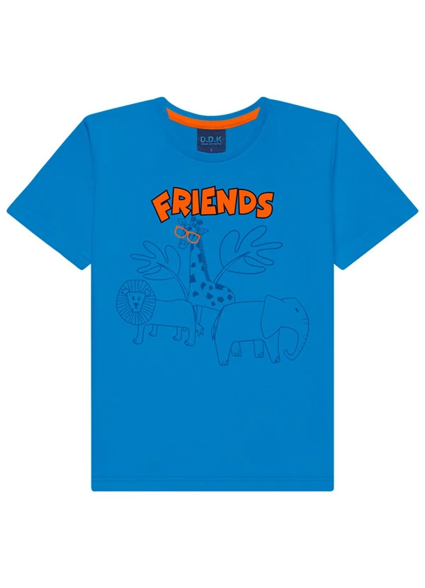 Ddk - Camiseta Infantil Menino Azul 3