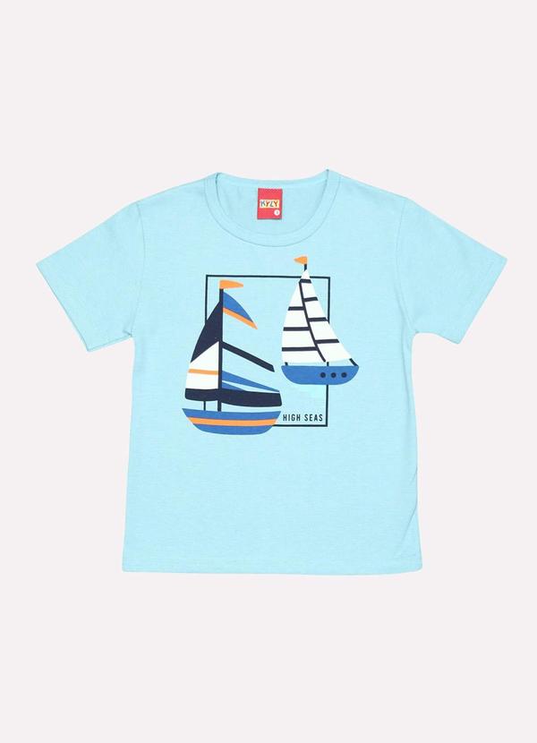 Kyly - Camiseta Infantil Menino Barco Verde 2