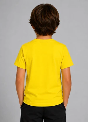 Rovi Kids - Camiseta Infantil Menino Básica Amarelo - ROVI KIDS