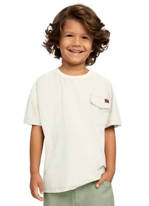 Milon - Camiseta Infantil Menino Básica Cinza - MILON