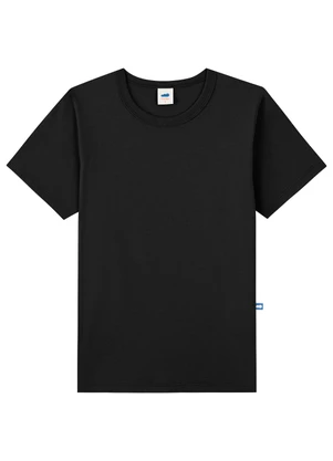 Marlan - Camiseta Infantil Menino Básica Meia Malha Preto - MARLAN