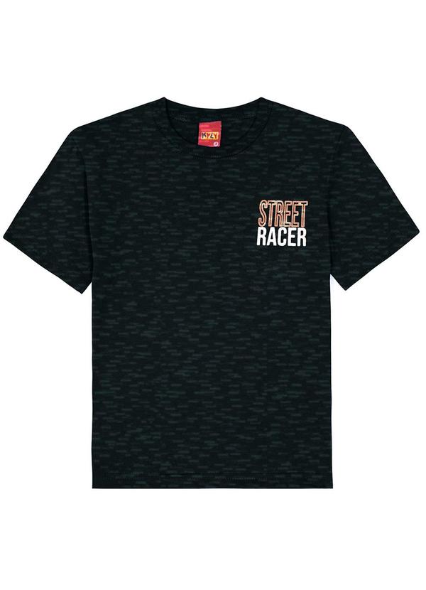 Kyly - Camiseta Infantil Menino Básica Preto