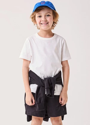 Bimbi - Camiseta Infantil Menino Básica Rosa - BIMBI