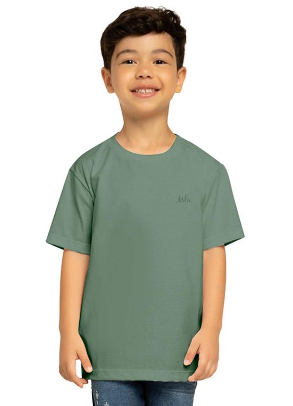 Milon - Camiseta Infantil Menino Básica Verde 2